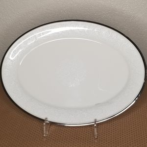 Lenox China MOONSPUN Oval Serving Platter